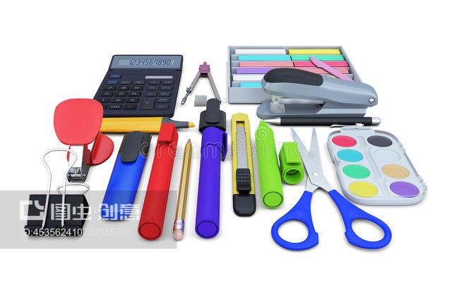 一套办公用品Set of office supplies